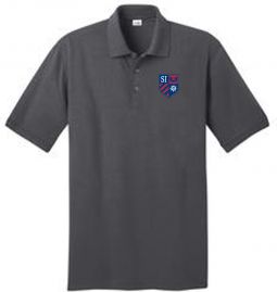 Ring Spun Pique Polo, Charcoal